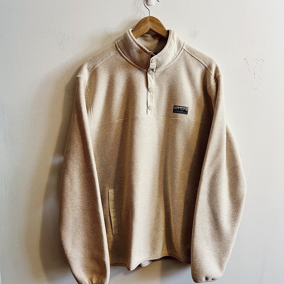 Eddie Bauer Tan Snap-Front Pullover - Picture 2 of 8